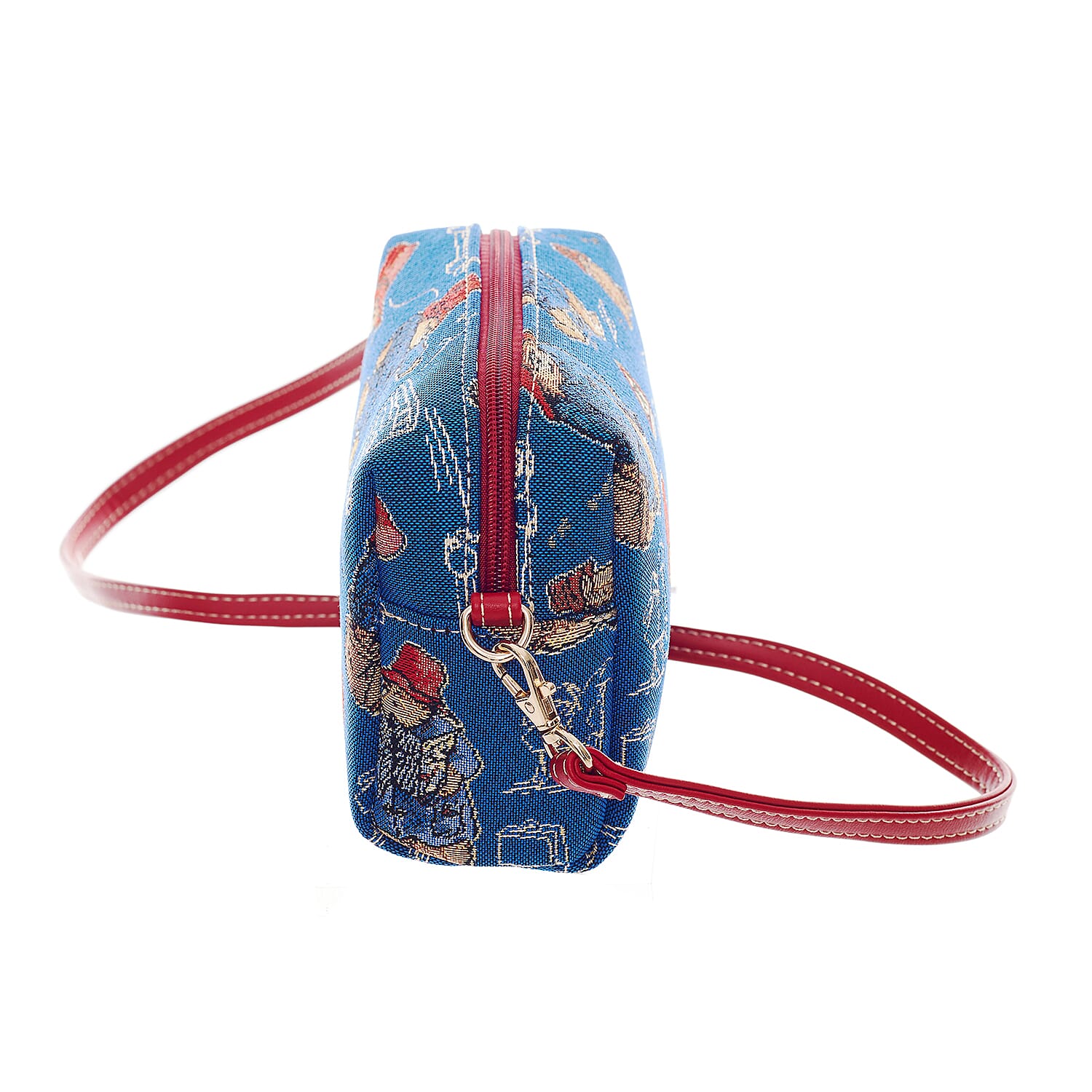Signare Paddington Crossbody Bag with Wristlet - Blue Multi