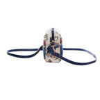 Signare Paddington Crossbody Bag with Wristlet - Cream Multi