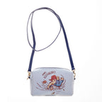 Signare Paddington Crossbody Bag with Wristlet - Light Blue