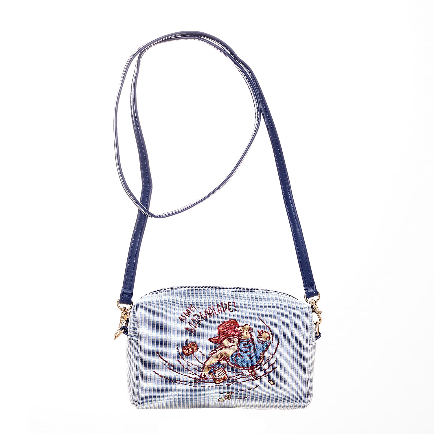 Signare Paddington Crossbody Bag with Wristlet - Light Blue