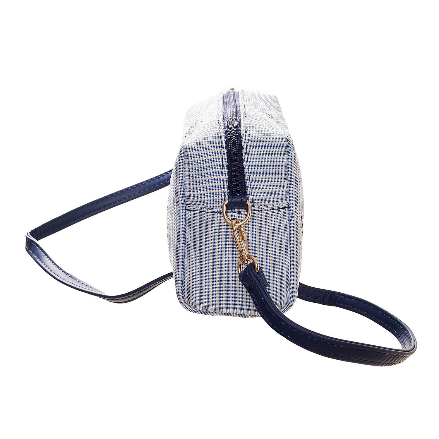 Signare Paddington Crossbody Bag with Wristlet - Light Blue