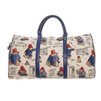 Signare Paddington Woven Big Holdall Travel Bag - Cream Multi