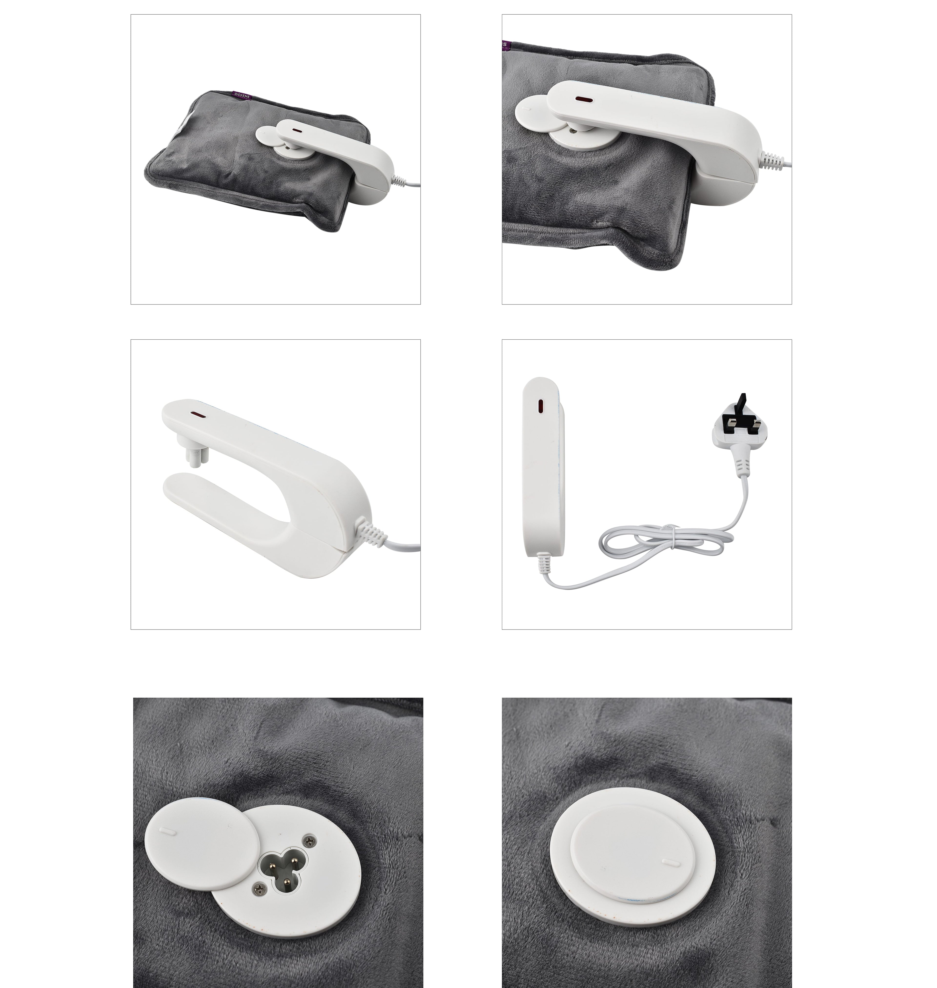 Pain Relief Hot Water Bottle for Hot Therapy- Grey