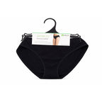 Palms Ladies Breathable, Soft Bamboo-Blend Pack Of 2 Bikini Briefs (Size M) - Black