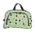 Avocado Printed Travel Bag with Adjustable Handle (Size 50x28x30 cm) - Green