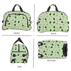 Avocado Printed Travel Bag with Adjustable Handle (Size 50x28x30 cm) - Green