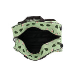 Avocado Printed Travel Bag with Adjustable Handle (Size 50x28x30 cm) - Green