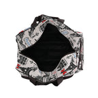 Passage Eiffel Tower Printed Travel Bag with Adjustable Handle - Wheel - White