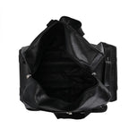 Passage Leatherette Travel Bag with Adjustable Handle - Wheel - Black