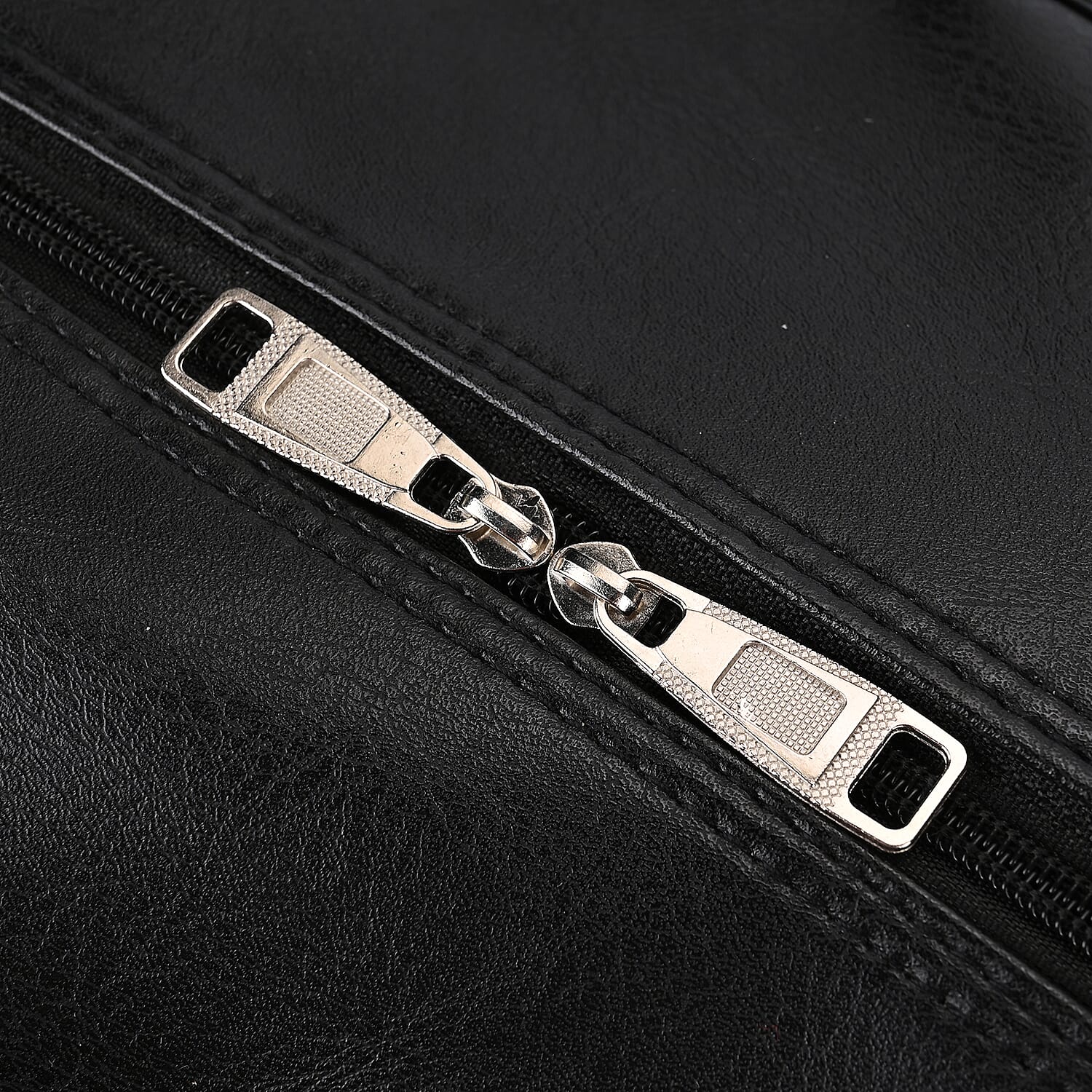 Passage Leatherette Travel Bag with Adjustable Handle - Wheel - Black
