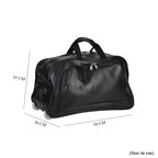 Passage Leatherette Travel Bag with Adjustable Handle - Wheel - Black