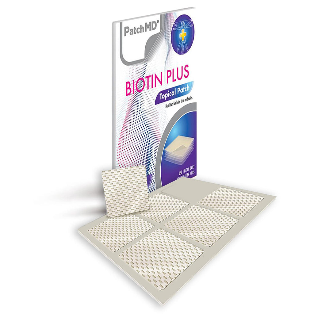 PatchMD Biotin Plus (Vitamin B7) Topical Patch - 30 Daily Patches