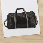 Hong Kong Closeout - 100% Genuine Leather Travel Bag - Black