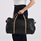 Hong Kong Closeout - 100% Genuine Leather Travel Bag - Black