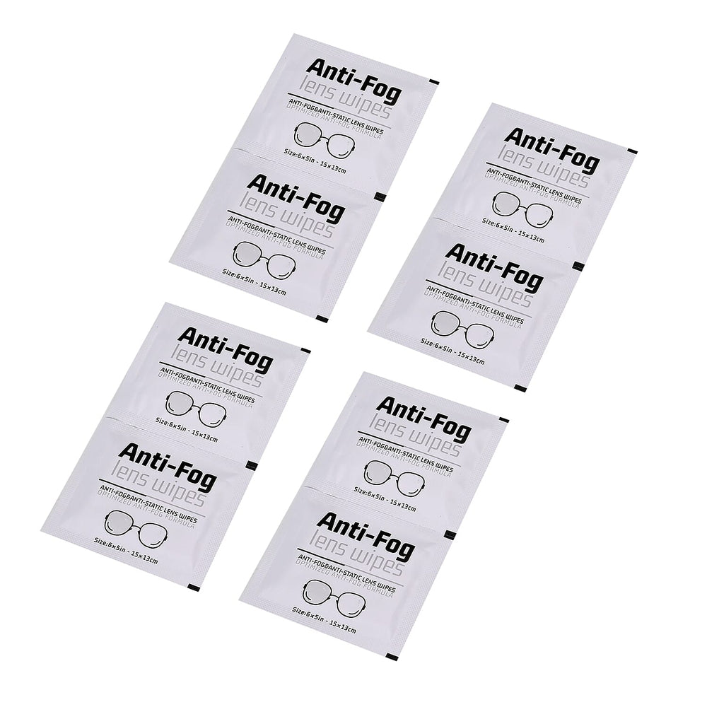 200 Anti-fog Lens Wipes - Cold to Hot Anti Fog - Pre-moistened For Glasses, Sunglasses,  Swimming goggles, Helmets, Mirrors, etc