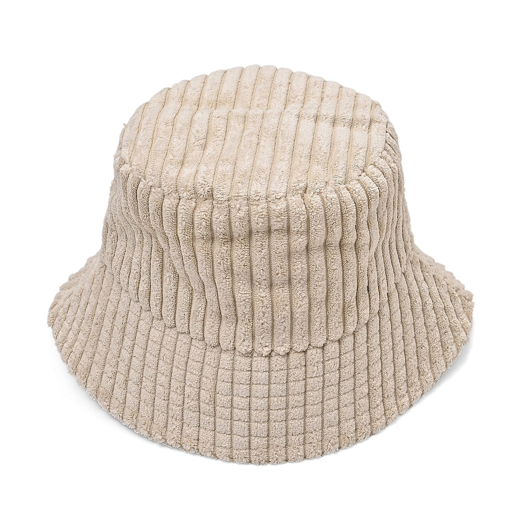 Styled By Corduroy Bucket Hat (One Size, 58Cm) - Beige