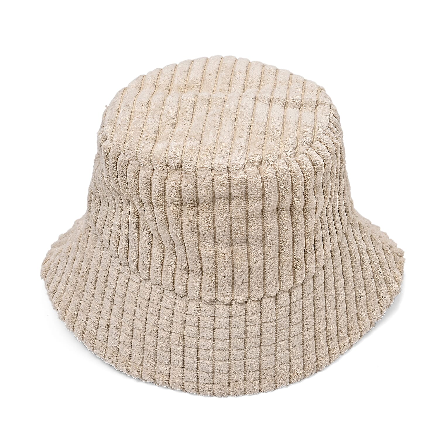 Styled By Corduroy Bucket Hat (One Size, 58Cm) - Beige