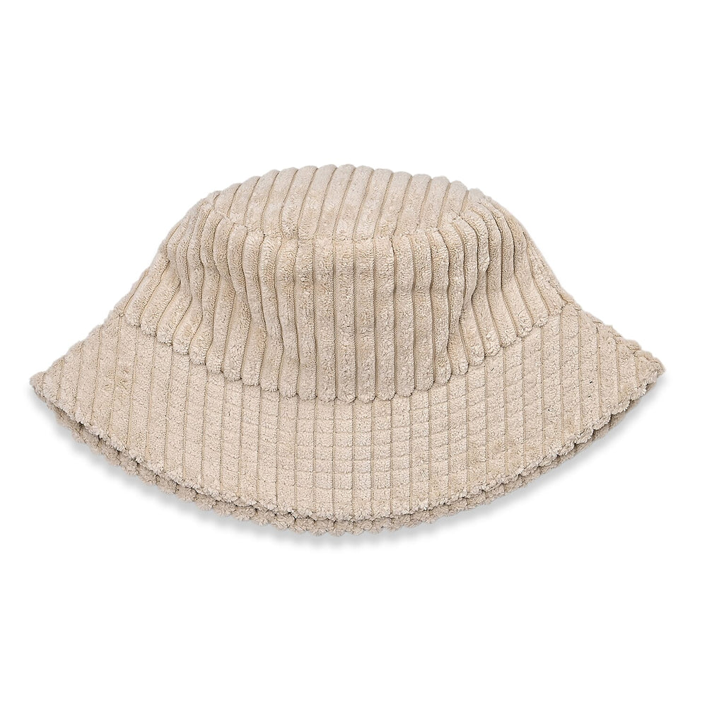Styled By Corduroy Bucket Hat (One Size, 58Cm) - Beige