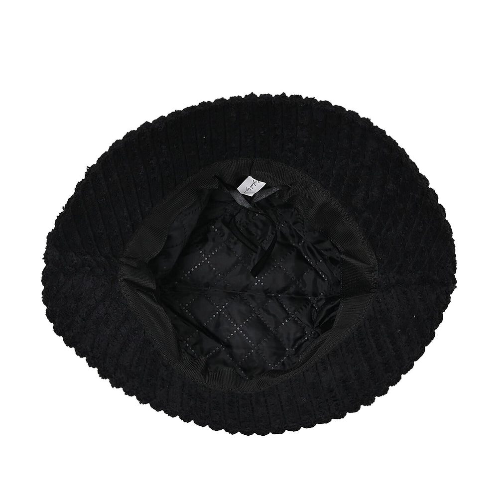 Styled By Corduroy Bucket Hat (One Size, 58Cm) - Black