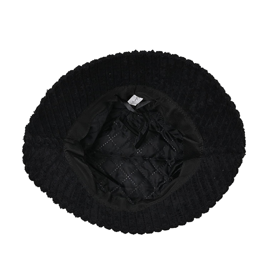 Styled By Corduroy Bucket Hat (One Size, 58Cm) - Black