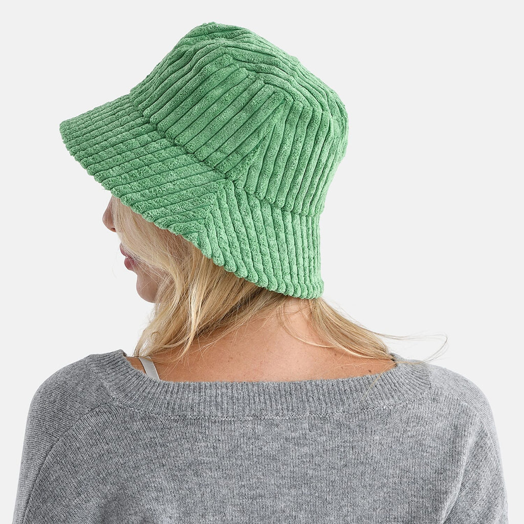 BRAND NEW LAUNCH- Styled By Corduroy Bucket Hat (One Size, 58Cm) - Green
