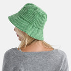 BRAND NEW LAUNCH- Styled By Corduroy Bucket Hat (One Size, 58Cm) - Green