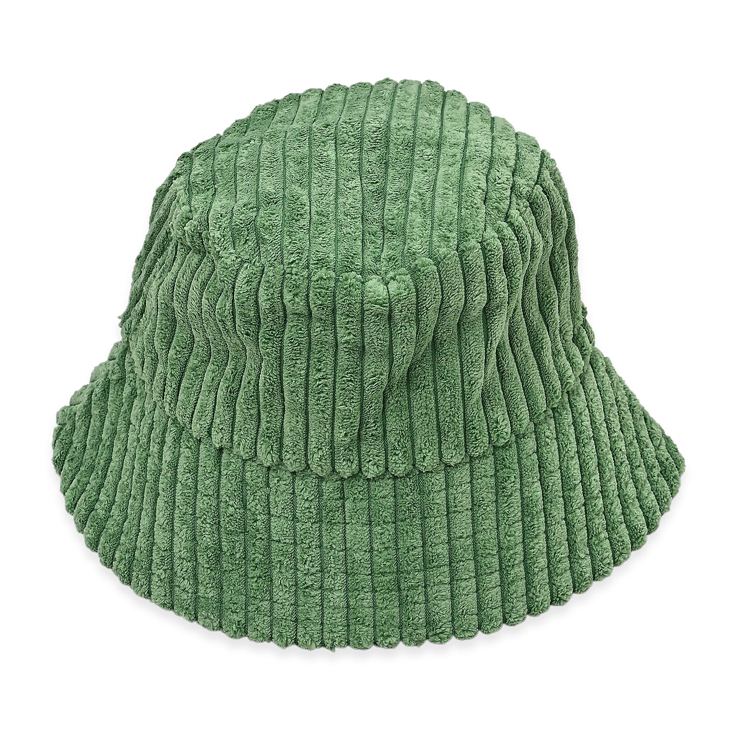 BRAND NEW LAUNCH- Styled By Corduroy Bucket Hat (One Size, 58Cm) - Green