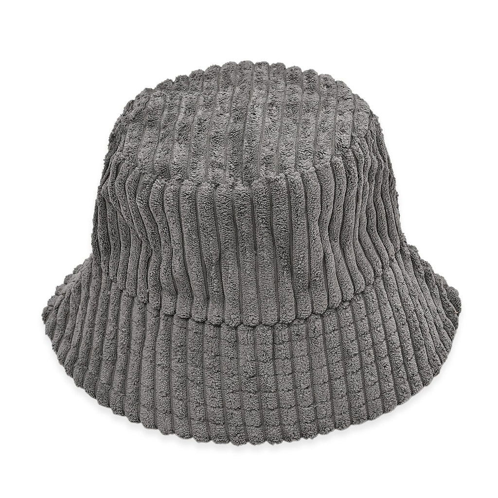 Styled By Corduroy Bucket Hat (One Size, 58Cm) - Grey