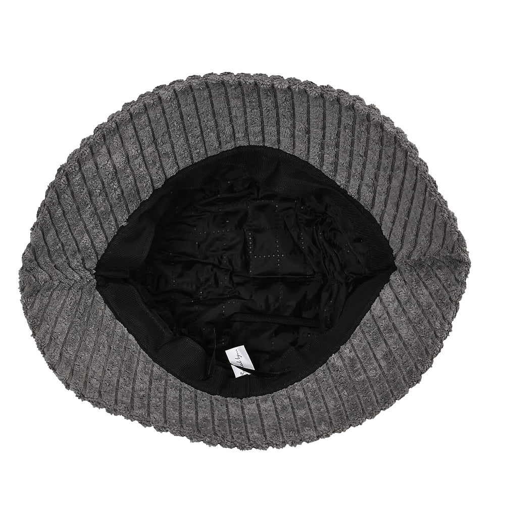 Styled By Corduroy Bucket Hat (One Size, 58Cm) - Grey