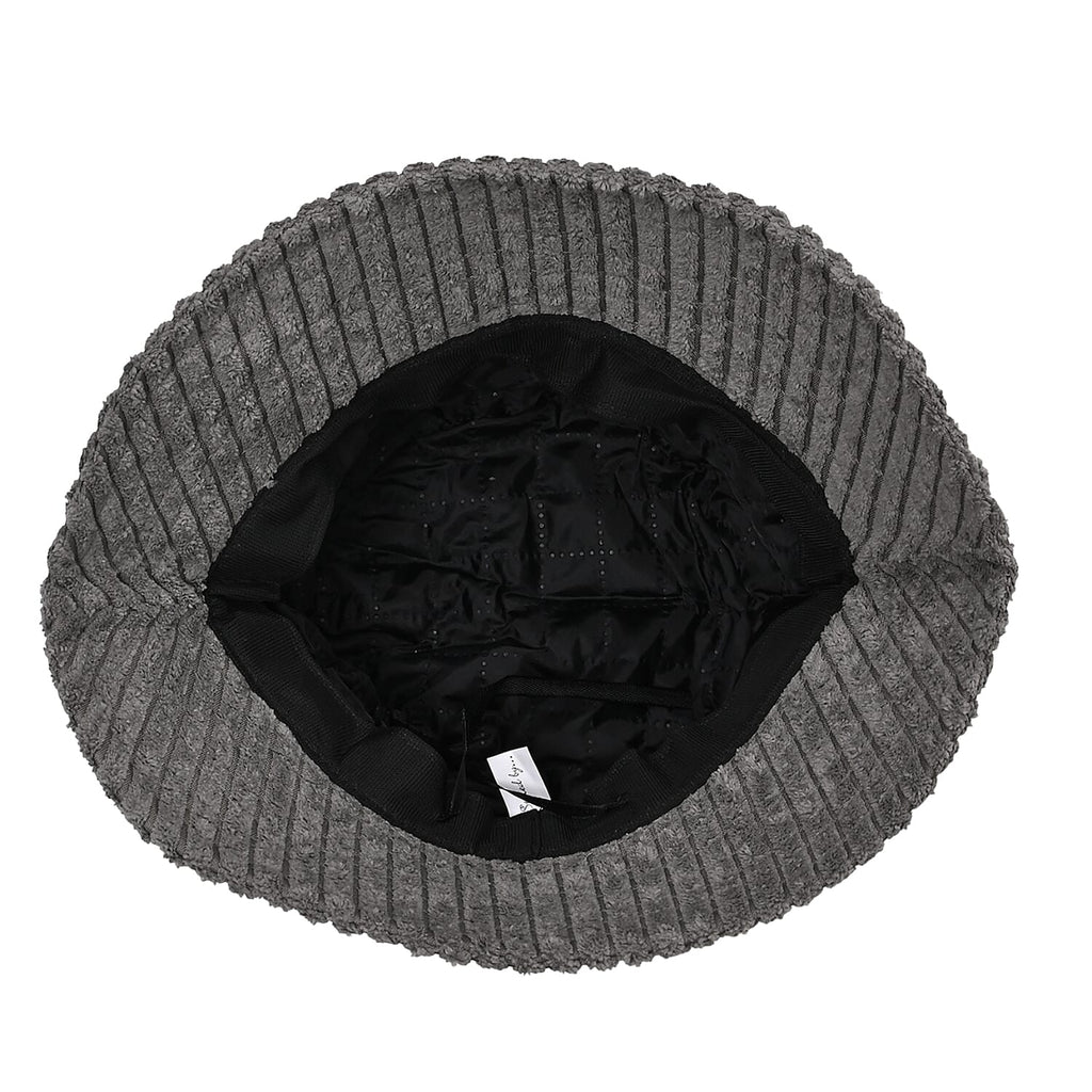 Styled By Corduroy Bucket Hat (One Size, 58Cm) - Grey