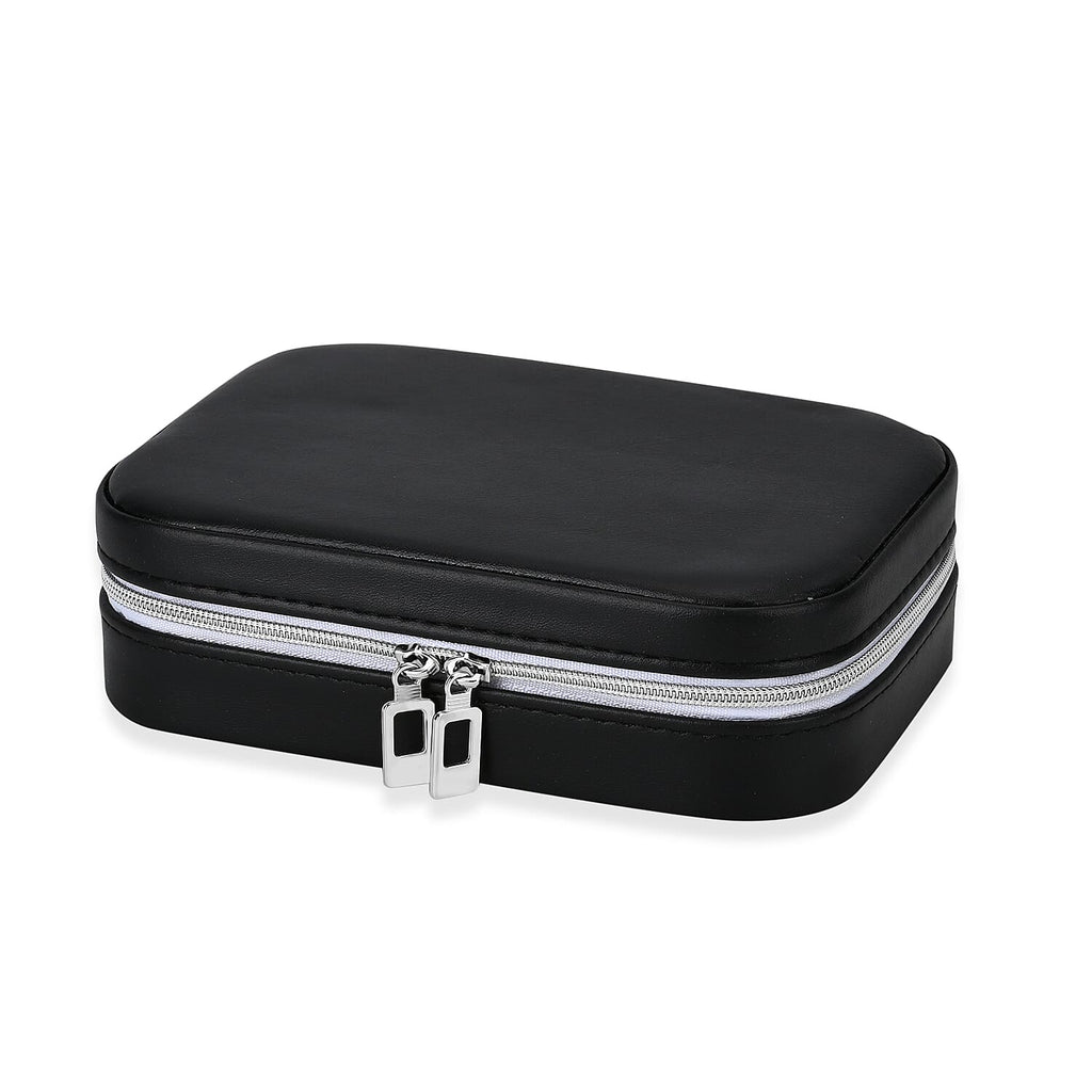 Patterned Jewellery Box (Size 16x11x5 cm) - Black