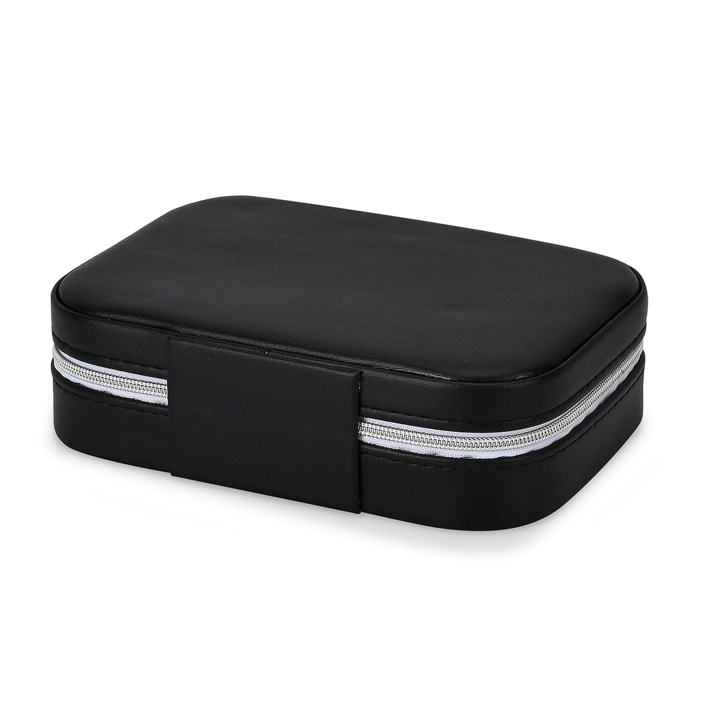 Patterned Jewellery Box (Size 16x11x5 cm) - Black