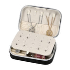 Patterned Jewellery Box (Size 16x11x5 cm) - Black