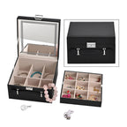 LIQUIDATION DEAL - Multi-Purpose Vanity Box with LED Mirror - Black