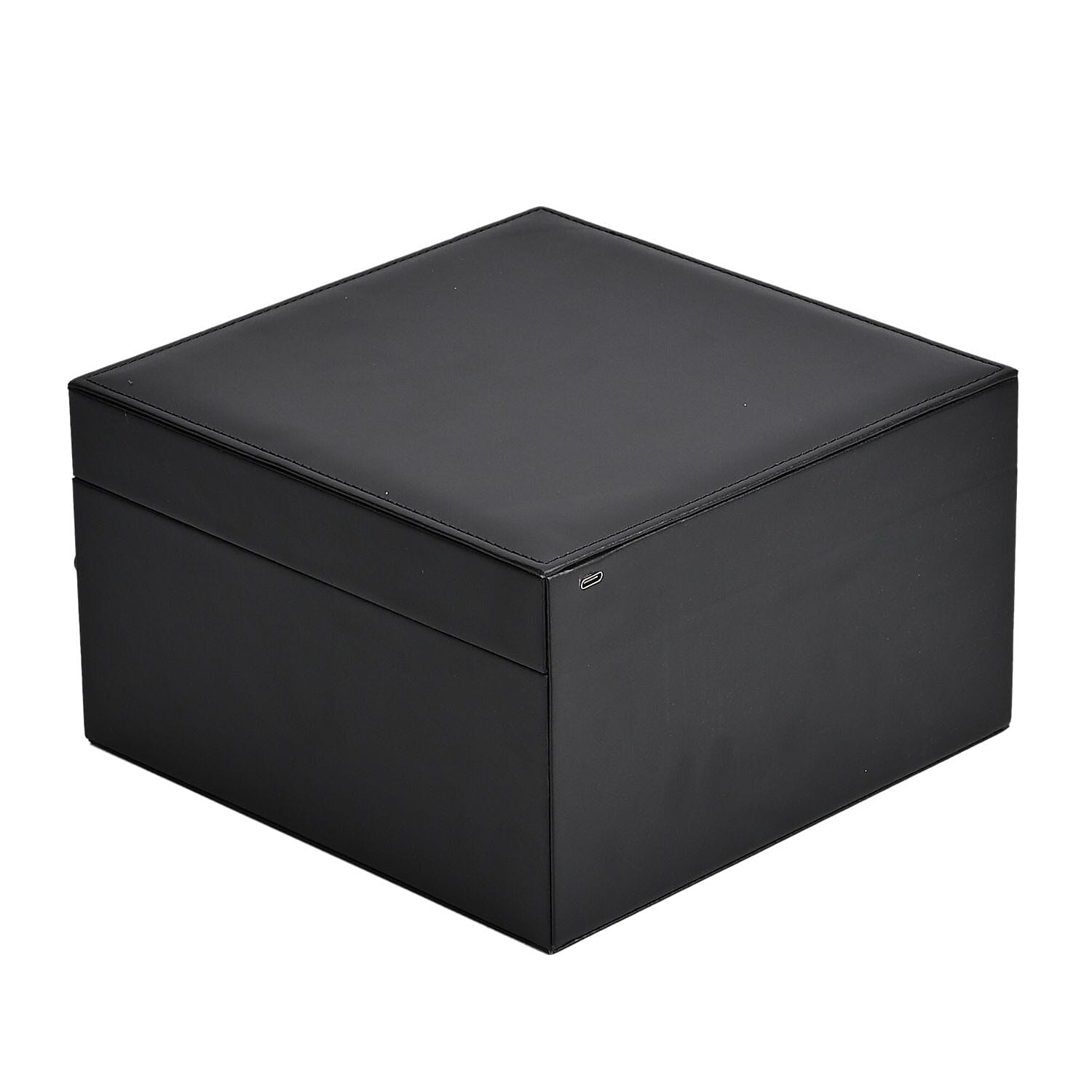 LIQUIDATION DEAL - Multi-Purpose Vanity Box with LED Mirror - Black