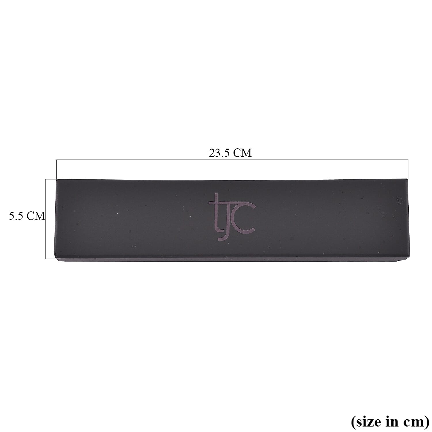 TJC Paper Large Necklace Jewellery Box (Size 22.5x5x4cm) - Black