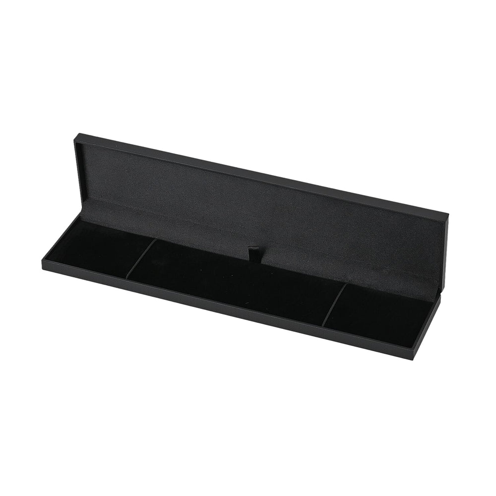 Solid Black Colour Bracelet Box with TJC Logo (Size 24x5.5x1.5 cm)