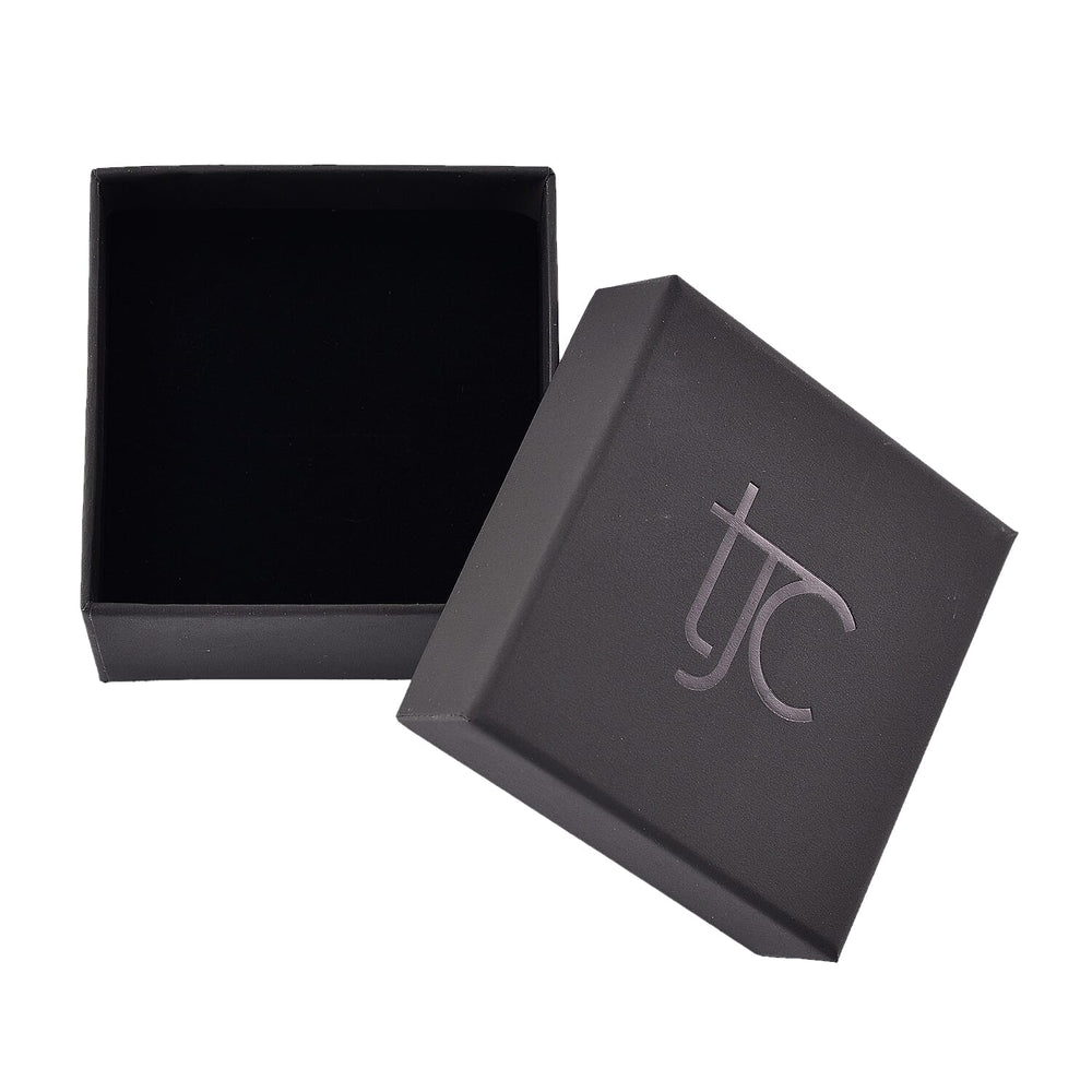 TJC Paper Ring Box (Size 7x7x4 cm) - Black