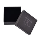 TJC Paper Earring & Pendant Jewellery Box (Size 8.8x8.4x4.5cm) - Black