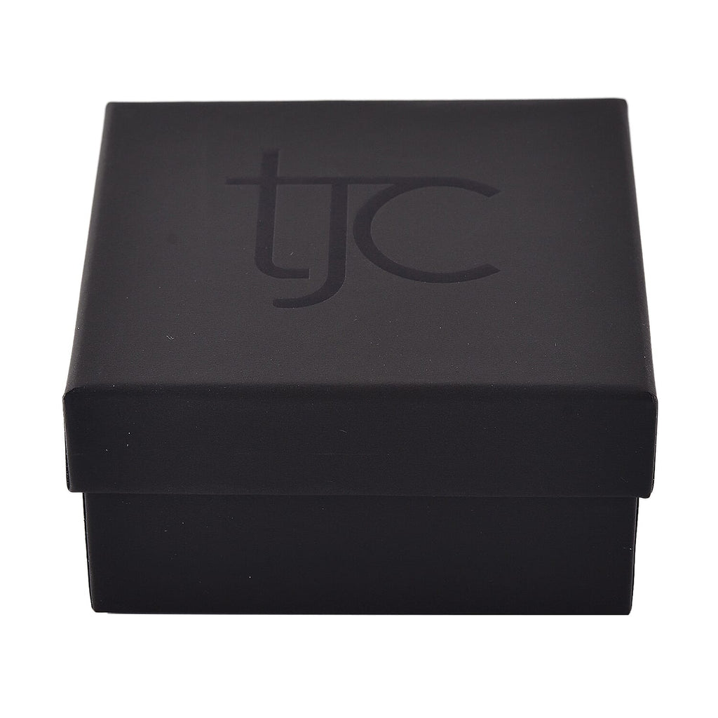 TJC Paper Earring & Pendant Jewellery Box (Size 8.8x8.4x4.5cm) - Black