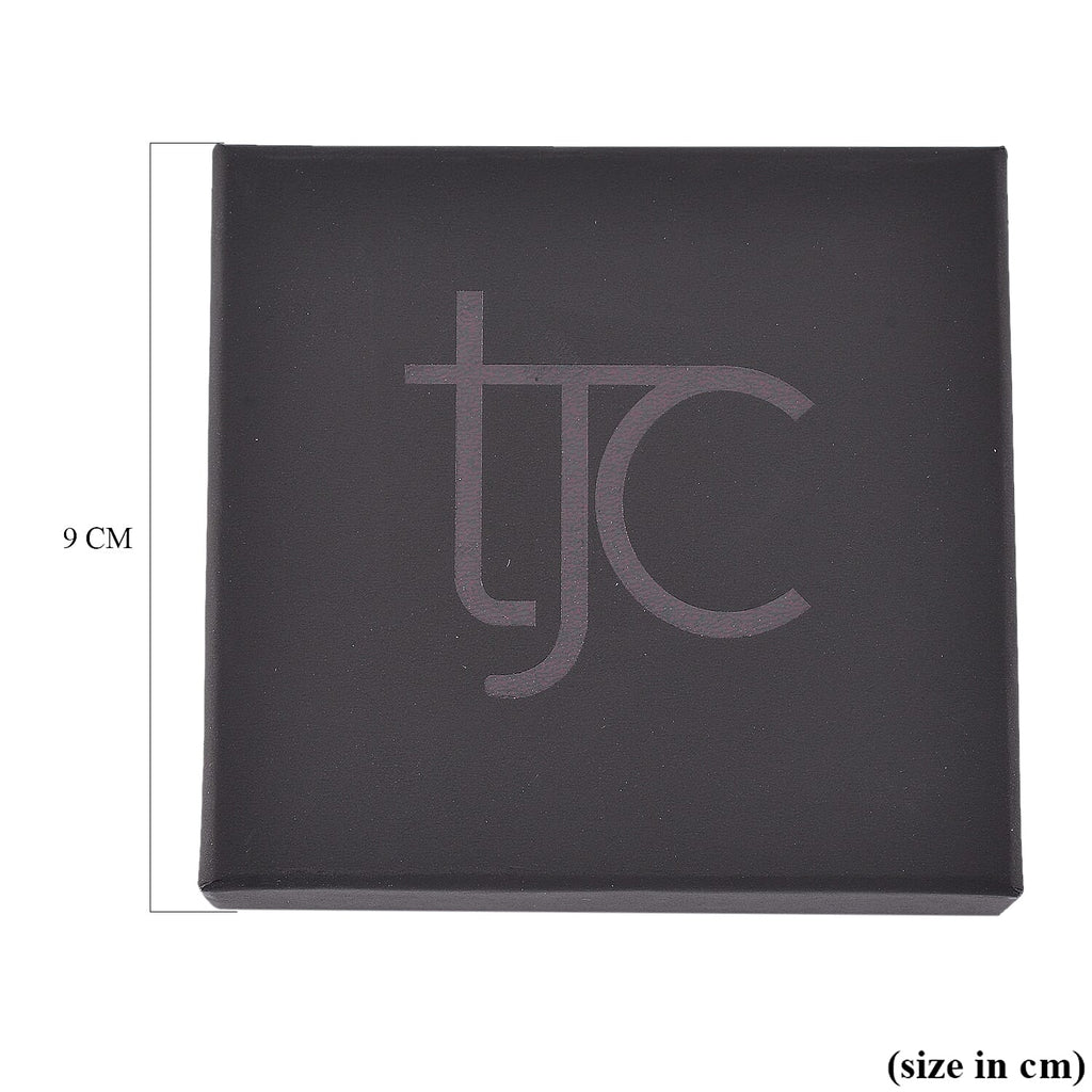 TJC Paper Earring & Pendant Jewellery Box (Size 8.8x8.4x4.5cm) - Black