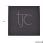 TJC Paper Earring & Pendant Jewellery Box (Size 8.8x8.4x4.5cm) - Black