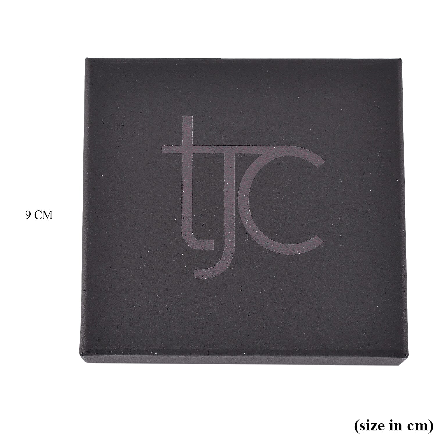 TJC Paper Earring & Pendant Jewellery Box (Size 8.8x8.4x4.5cm) - Black
