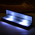 LUXORO LED Spray Painted Jewelry Bracelet Box (Size 23x5x3 CM) - Purple