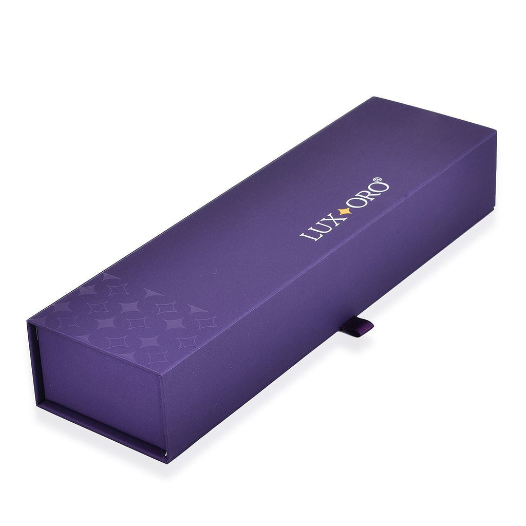 LUXORO LED Spray Painted Jewelry Bracelet Box (Size 23x5x3 CM) - Purple
