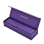 LUXORO LED Spray Painted Jewelry Bracelet Box (Size 23x5x3 CM) - Purple