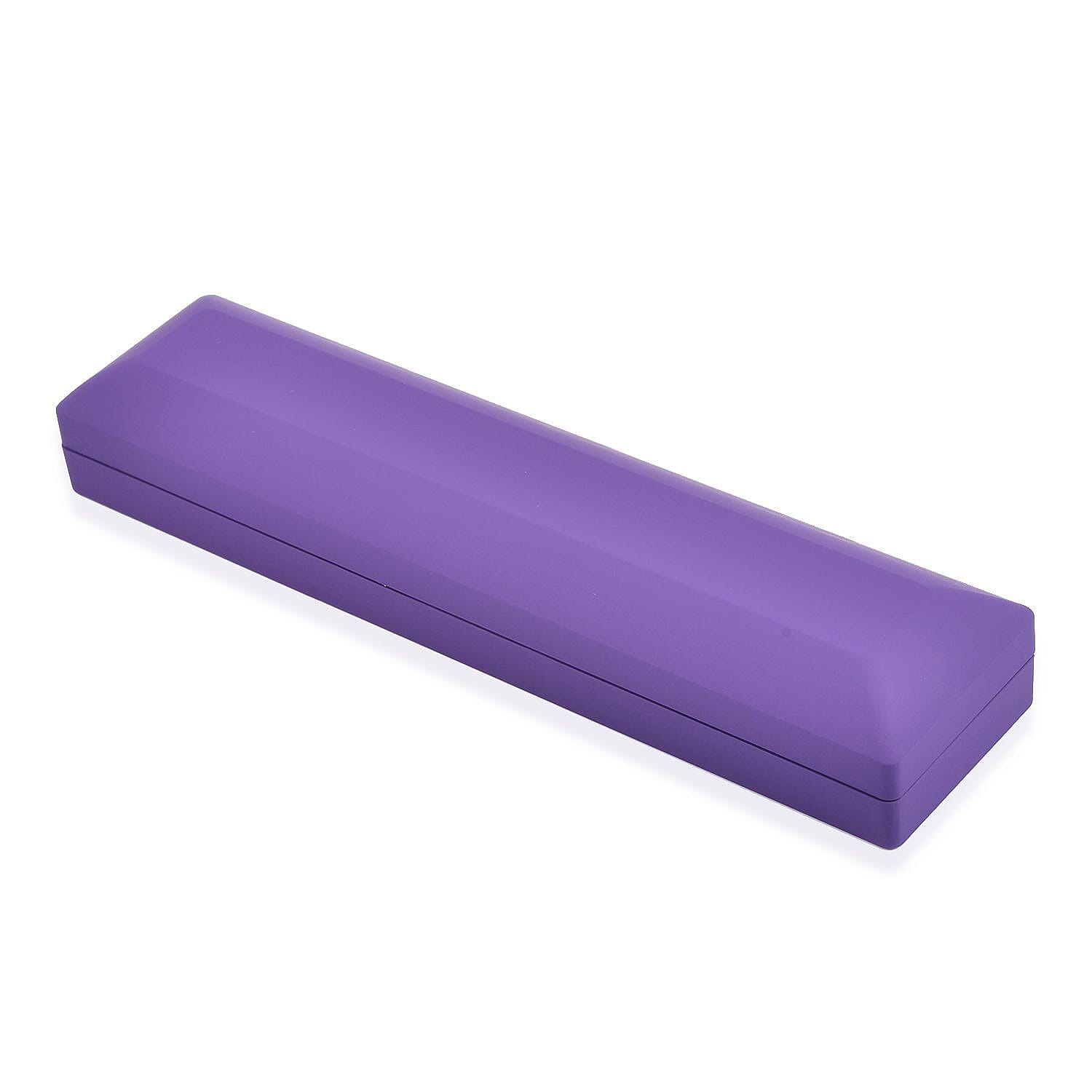 LUXORO LED Spray Painted Jewelry Bracelet Box (Size 23x5x3 CM) - Purple