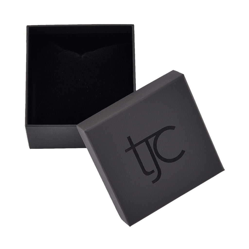 TJC Paper Large Necklace Jewellery Box (Size 9x9x5.8cm) - Black