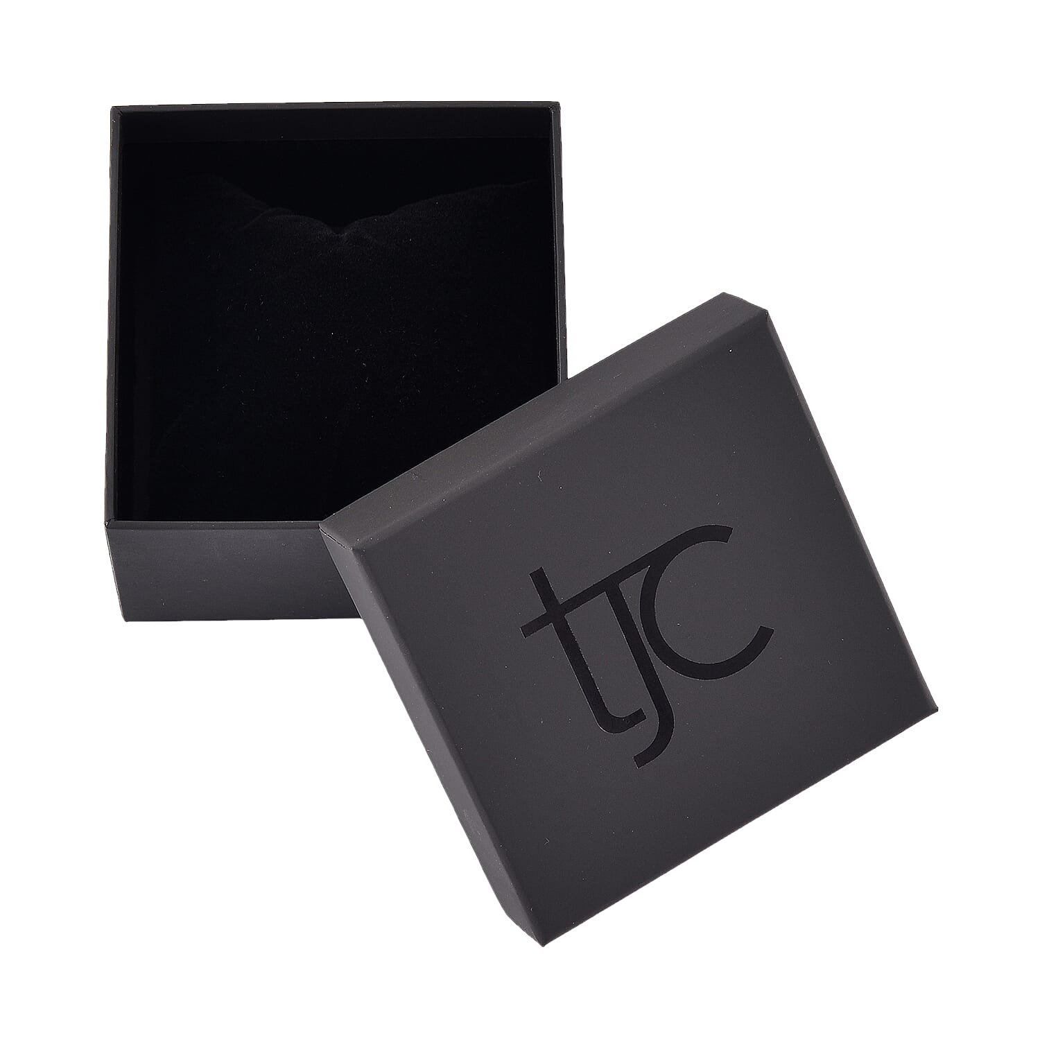 TJC Paper Large Necklace Jewellery Box (Size 9x9x5.8cm) - Black