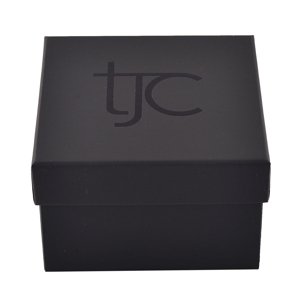 TJC Paper Large Necklace Jewellery Box (Size 9x9x5.8cm) - Black
